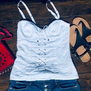 Guess corset spaghetti strap top